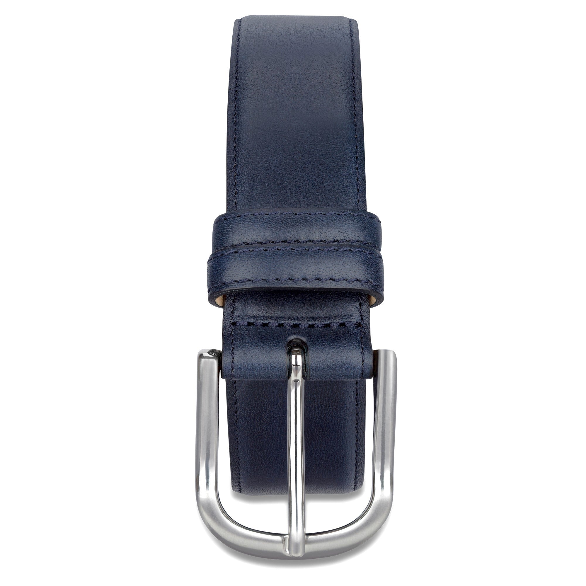 Bester Herrengürtel in Blau: „Ludwig“ – 3,5 cm breit, perfekter Anzug Gürtel, Handgemacht & Nachhaltig