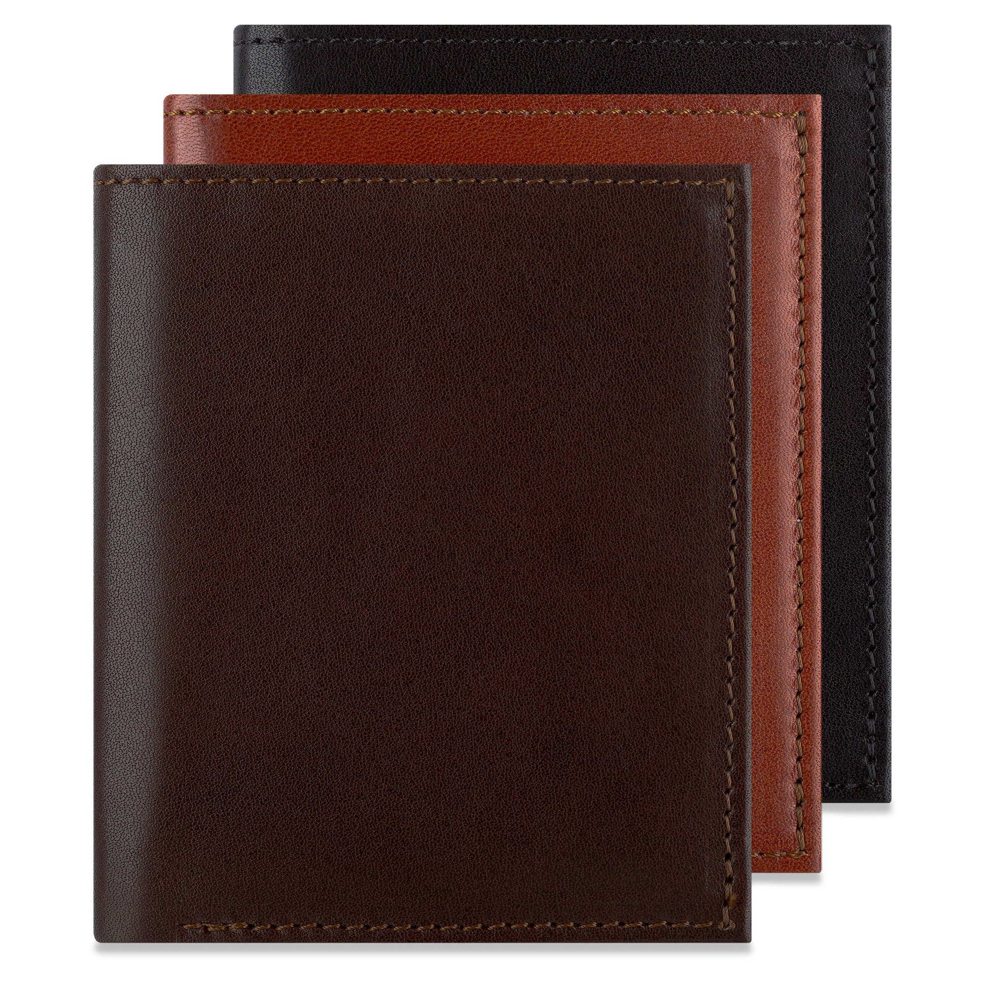 Edle Leder Portemonnaies Made in Germany in schwarz, braun und cognac