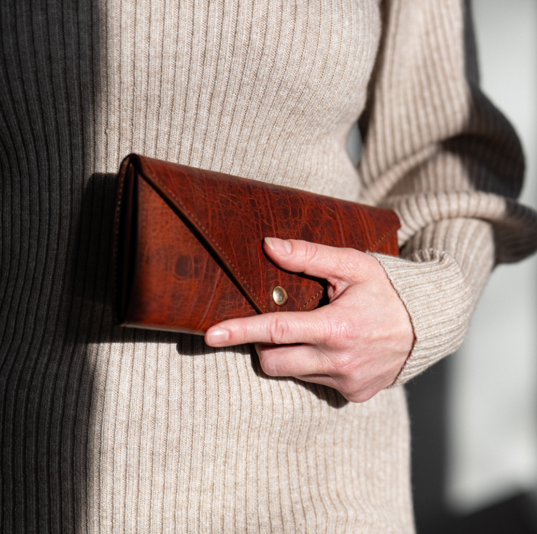 Edle Damen Geldbörse „Elisa" Gipsy aus pflanzlich gegerbtem Leder – 100% Made in Germany