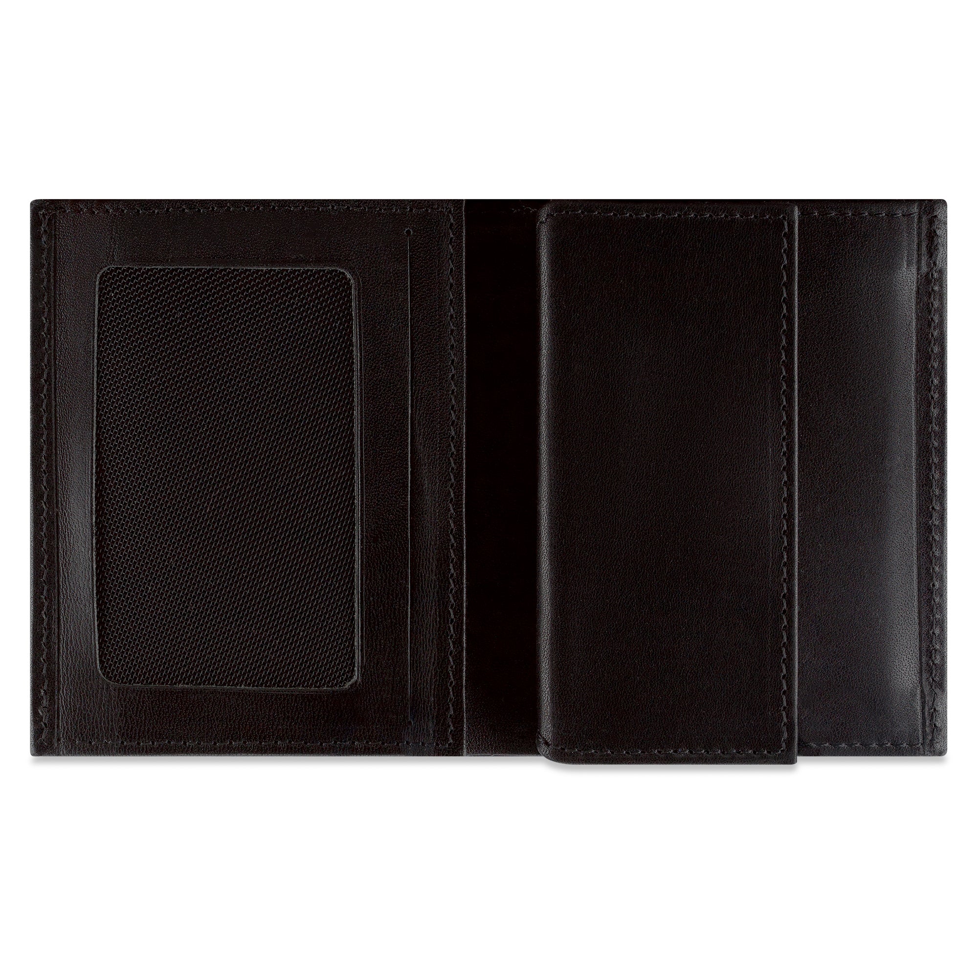 schwarzer Herren Geldbeutel aus echtem Leder