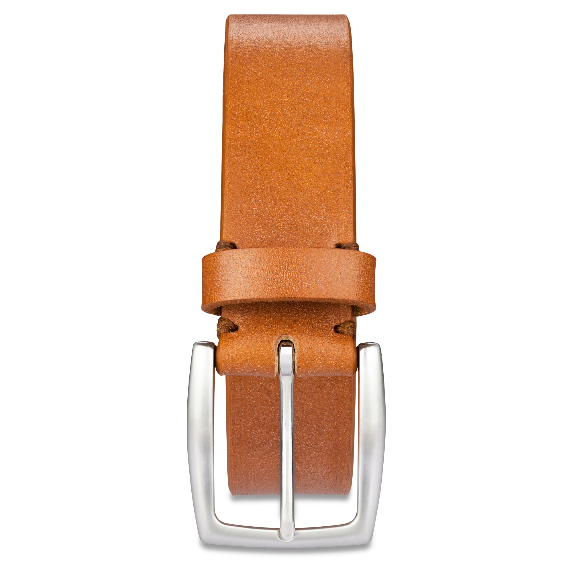 Exklusiver Bridle-Ledergürtel „William“ in Cognac – 3,5 cm, Eichenrindleder von J. & F.J. Baker