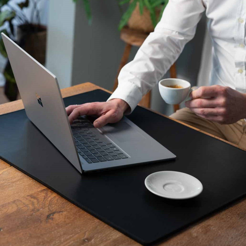 hochwertige Schreibtischunterlage aus Leder, maßangefertigt, individuell