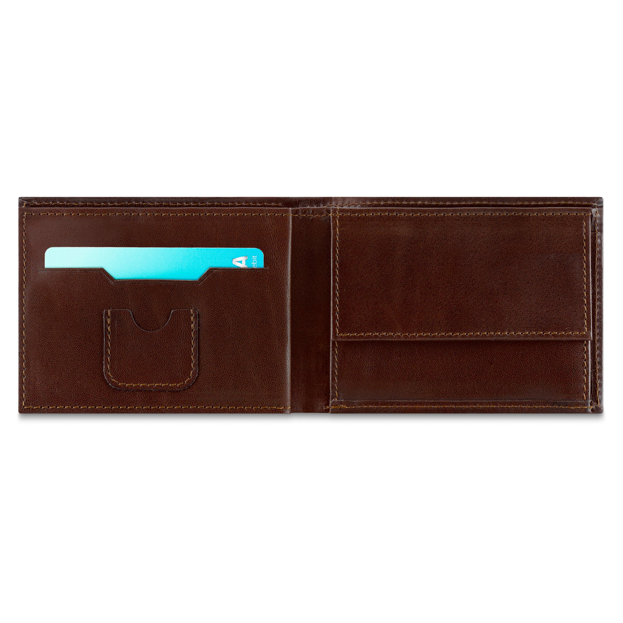 Echtleder Geldbeutel in Braun