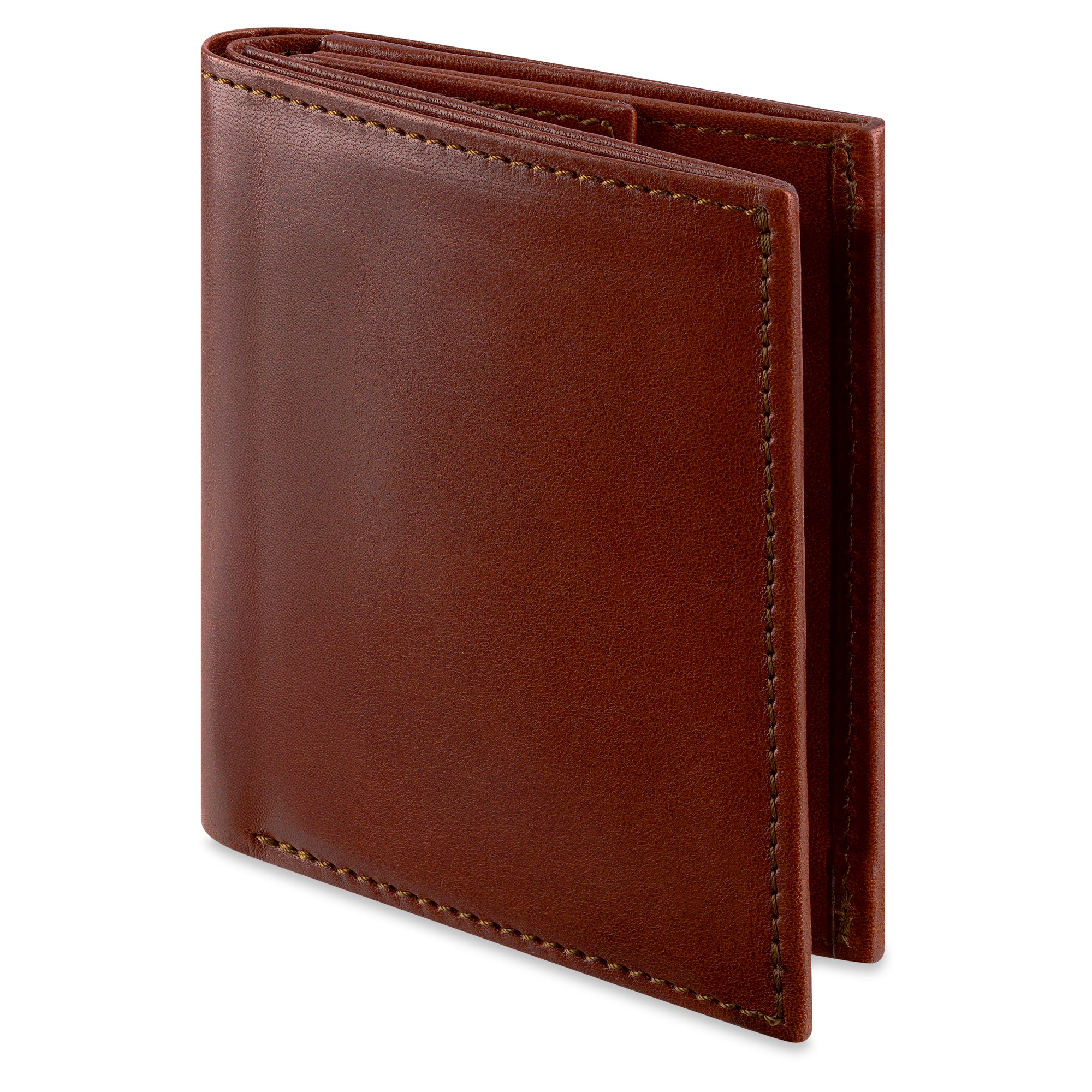 kleiner Herren Geldbeutel aus echtem Leder in cognac